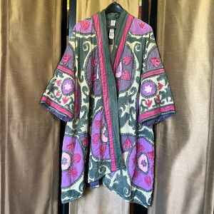 NWOT Magnolia Pearl Appliqué Hippie Coat